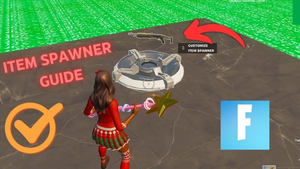 Generador de objetos en Fortnite: Tutorial para añadir armas y botín al mapa