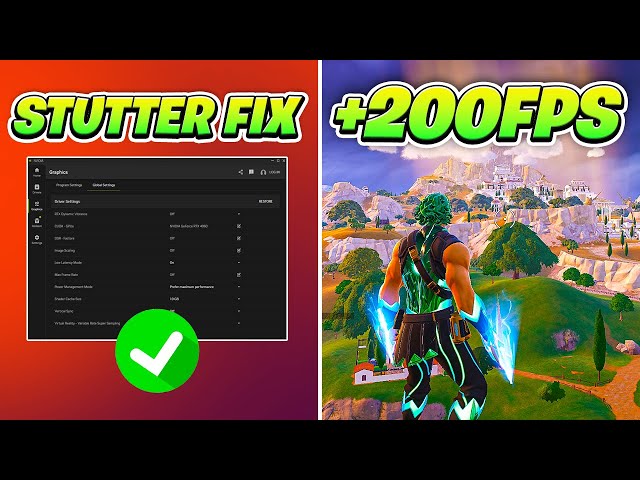 Solucionar tirones en Fortnite: Guía para evitar caídas de fotogramas (Stuttering).